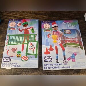Elf On The Shelf Sport Sets, Pickleball and Soccer Kits, Brand New